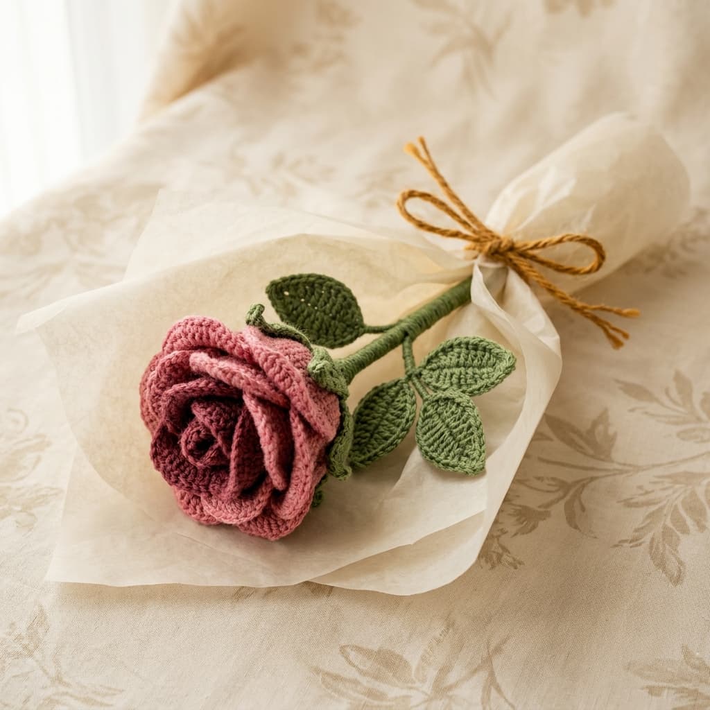 Single Crochet Rose