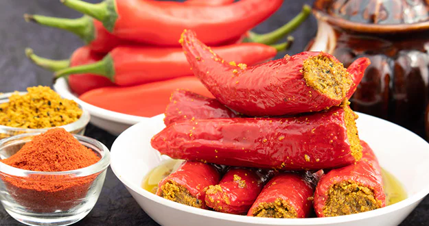 Stuffed Red Chilli Pickle